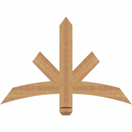 Ekena Millwork Alberta Smooth Timber Gable Bracket, Western Red Cedar, 36"W x 24"H x 1 1/2"D x 3 1/2"F, 16/12 Pitch GBW036X24X0204ALB00SWR